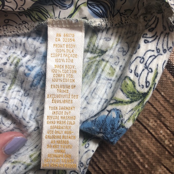 Anthropologie Silk Ric Rac Sleeveless Blouse with Multi-Ruffle Detail Sz L - Picture 5 of 5